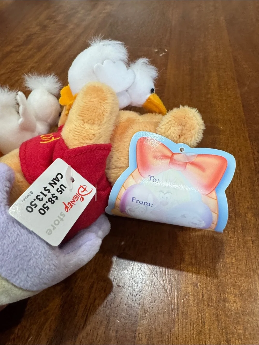 Lot of 3 They Disney Story Plush Easter/ Spring Pooh and Eeyore